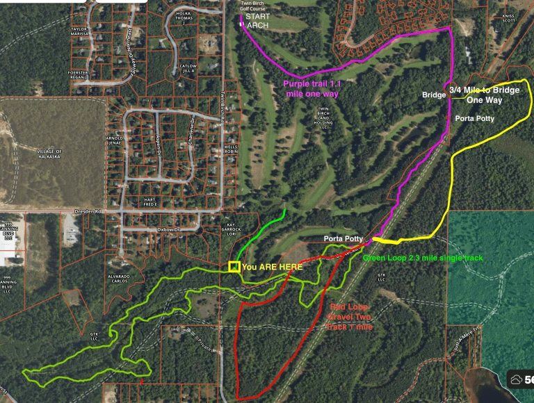 twin birch golf club kalkaska summer trails 12